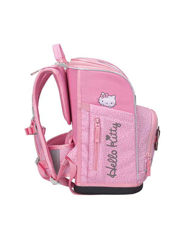 BAAGL  BAAGL SET 5 Zippy Plus Hello Kitty Sweet Leopard: aktovka, penal, vrećica, pregača, novčanik GRS