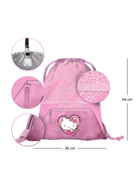 BAAGL  BAAGL Vrećica s džepom Hello Kitty Sweet Leopard GRS