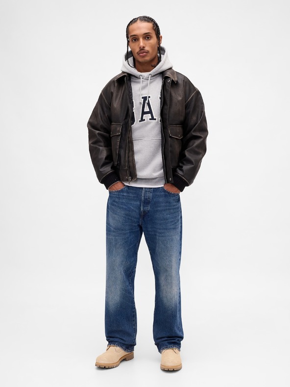 GAP Oversize dukserica s logom Extra Heavyweight Unisex GAP