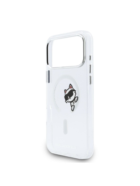Karl Lagerfeld Karl Lagerfeld IML Choupette Peekaboo MagSafe Stražnja Zaštita za iPhone 17 Pro Max Transparentna