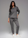 Ombre Clothing Klasične unisex trenirke sa šnurom - sive V18 OU-PSBC-0100 Ombre Clothing