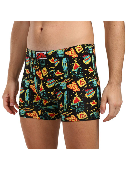 Styx Set od tri - muške bokserkice Styx long art klasični elastični pojas šarene