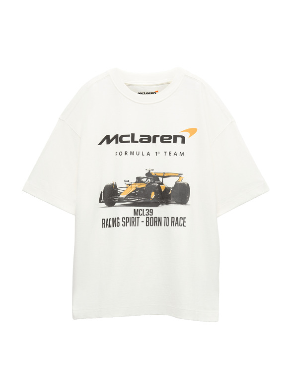 Marks & Spencer Majica od čiste pamuke s grafičkim motivom McLaren™ (2–16 godina) Marks & Spencer bijela