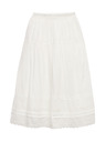 Marks & Spencer Maxi suknja od čiste pamuke sa šavovima (6–16 godina) Marks & Spencer kremasta
