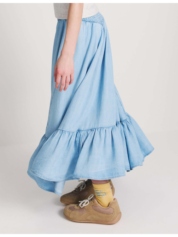 Marks & Spencer Dzersej maxi suknja kroja A (6–16 godina) Marks & Spencer mornaricka plava
