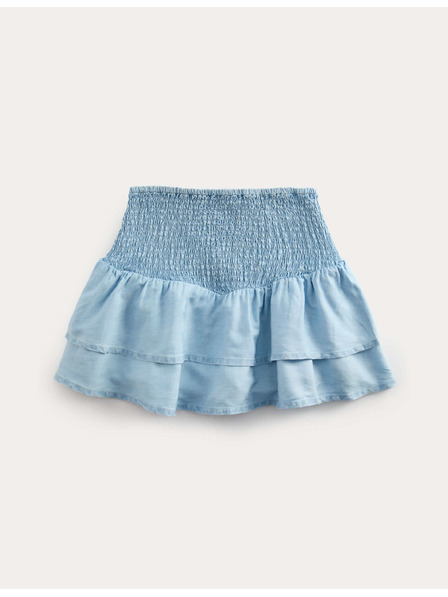 Marks & Spencer Nabirana karirana suknja Ra-ra skort s visokim udjelom pamuke (6–16 godina) Marks & Spencer mornaricka plava