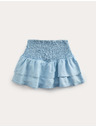 Marks & Spencer Nabirana karirana suknja Ra-ra skort s visokim udjelom pamuke (6–16 godina) Marks & Spencer mornaricka plava