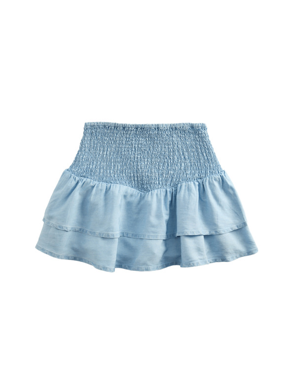 Marks & Spencer Nabirana karirana suknja Ra-ra skort s visokim udjelom pamuke (6–16 godina) Marks & Spencer mornaricka plava