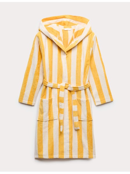 Marks & Spencer Dječja prugasta frotir bluza od čiste pamuke (9 mjeseci-10 godina) Marks & Spencer zuta