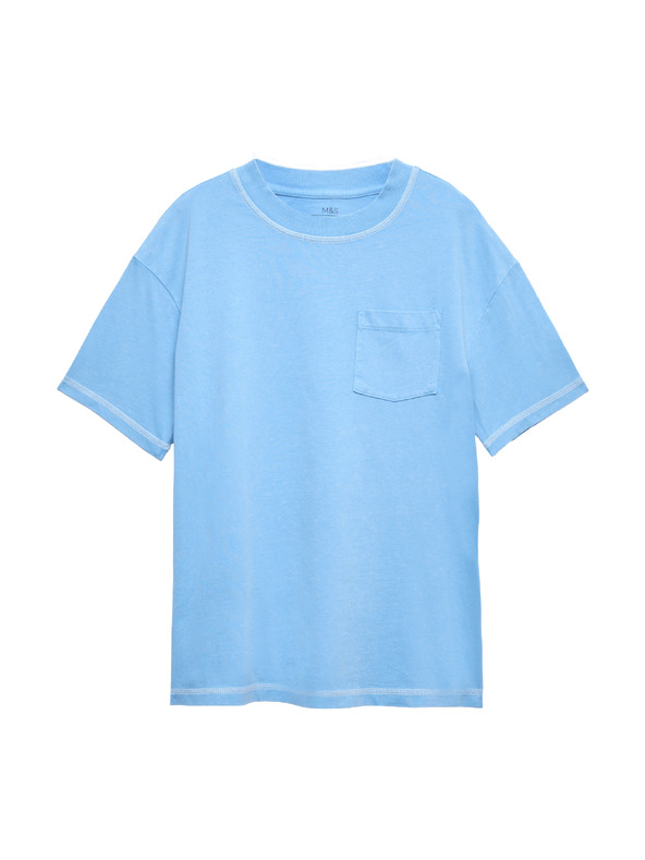 Marks & Spencer Dječji top pidžama od čiste pamuke (6–16 godina) Marks & Spencer plava