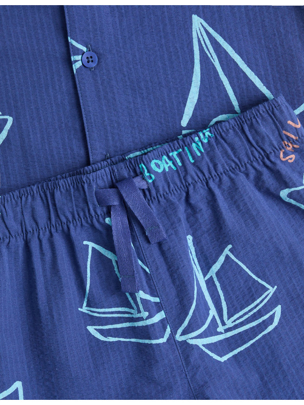 Marks & Spencer Dječje kratke pidžame s motivom broda i preklopa (1–8 godina) Marks & Spencer plava