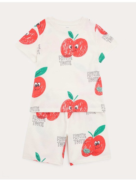 Marks & Spencer Pidžama s motivom jabuka, od čistog pamuka (1–8 godina) Marks & Spencer krem