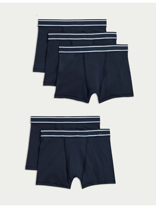 Marks & Spencer Marks & Spencer rastezljive pamučne gaćice 5 paket (5-16 godina) tamnoplave