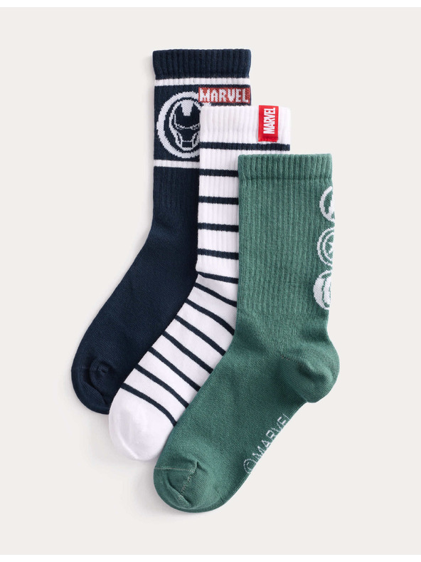 Marks & Spencer Čarape do gležnja Marvel™, 3 kom u pakiranju (veličina 6 - 7) Marks & Spencer zelena