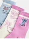 Marks & Spencer Čarape Lilo & Stitch™, set 3 para (6 male – 7 velike) Marks & Spencer ružičasta