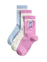 Marks & Spencer Čarape Lilo & Stitch™, set 3 para (6 male – 7 velike) Marks & Spencer ružičasta