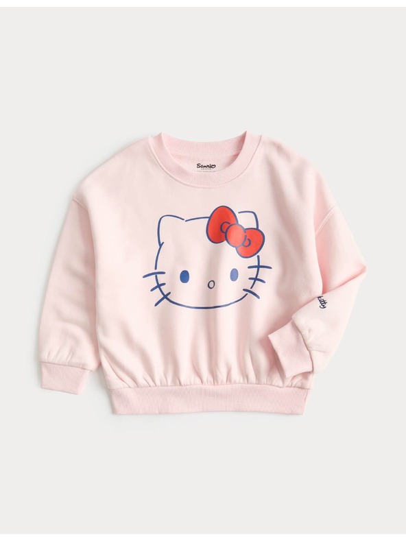 Marks & Spencer Dukserica s motivom Hello Kitty™ s visokim udjelom pamuka (2–8 godina) Marks & Spencer ružičasta