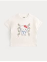 Marks & Spencer Hello Kitty™ majica kratkih rukava od čistog pamuka (2-8 godina) Marks & Spencer krem
