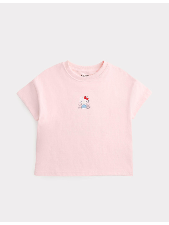 Marks & Spencer Majica s motivom Hello Kitty™, od čiste pamuka (2–8 godina) Marks & Spencer ružičasta
