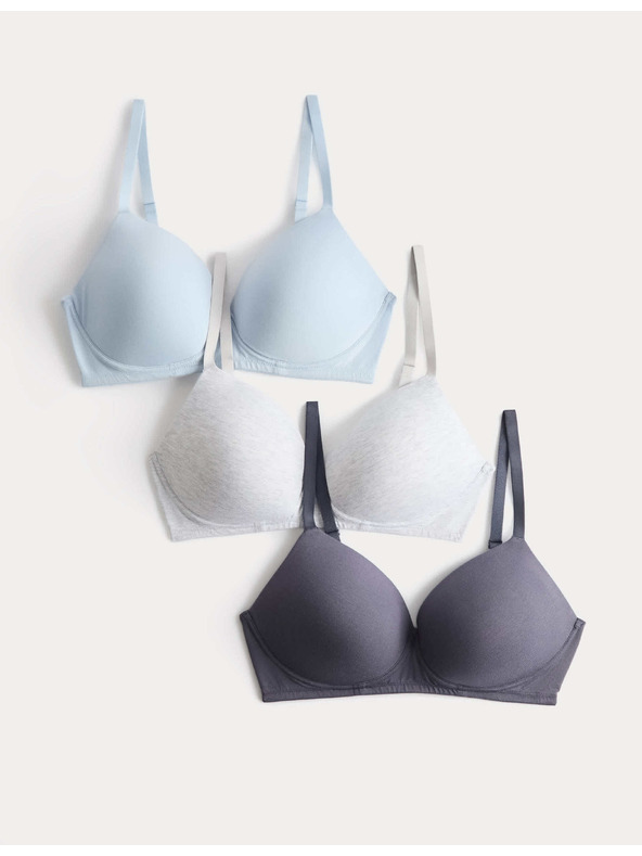 Marks & Spencer Глатки потпетнички без костију, вел. A–E, 3 ком у паковању Marks & Spencer сива