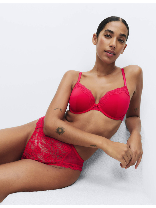 Marks & Spencer Чипкани потпетнички Jasmine, полукоп, са костима (A–E) Marks & Spencer црвена