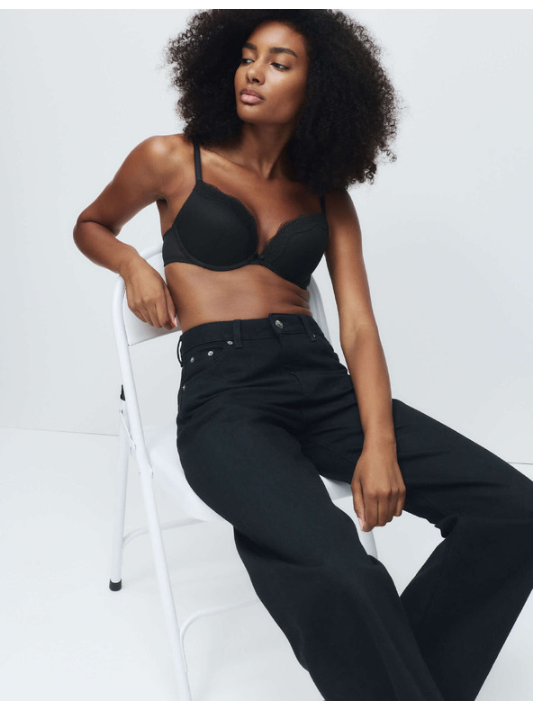 Marks & Spencer Чипкани push-up декултирани потпетнички Jasmine са костима, (вел. A–E) Marks & Spencer црна