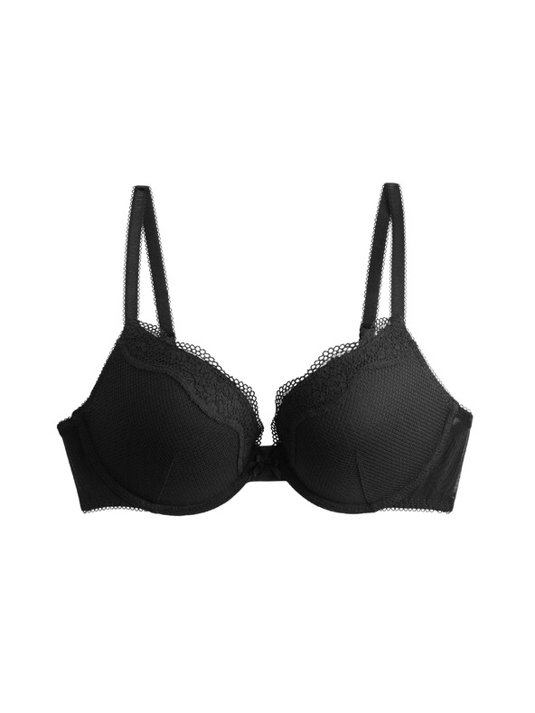 Marks & Spencer Чипкани push-up декултирани потпетнички Jasmine са костима, (вел. A–E) Marks & Spencer црна