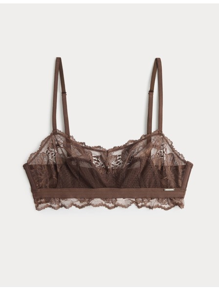 Marks & Spencer Čipkasta braleta Savannah bez kostima Marks & Spencer smeđa