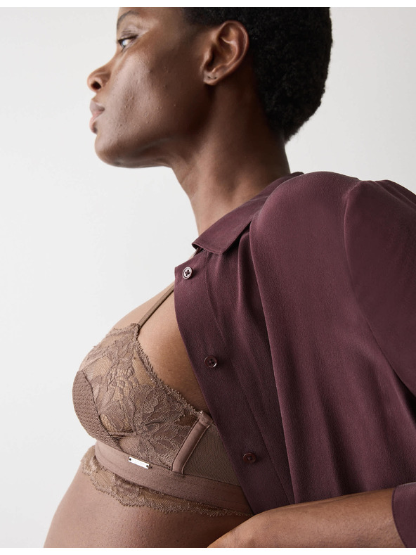 Marks & Spencer Čipkasta braleta Savannah bez kostima Marks & Spencer smeđa