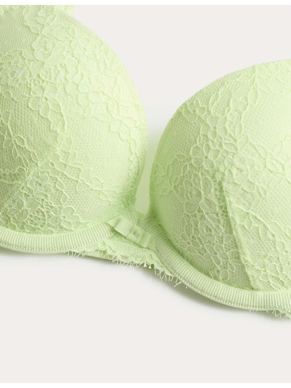 Marks & Spencer Čipkasta push-up dekolte grudnjak Ida s kostima (A–E) Marks & Spencer zelena