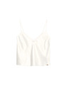 Marks & Spencer Satenirani i čipkasti tank top Forget Me Not Marks & Spencer kremasta