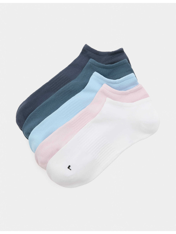 Marks & Spencer Kratke čarape Trainer Liners™ od mikrofibre, 5 kom Marks & Spencer ružičasta