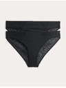 Marks & Spencer Pakiranja 3 nevidljive Body Invisibles™ čipkaste brazilske gaće Marks & Spencer crna