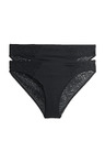 Marks & Spencer Pakiranja 3 nevidljive Body Invisibles™ čipkaste brazilske gaće Marks & Spencer crna