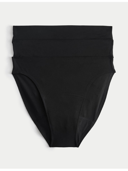 Marks & Spencer Set 3 kom bikini menstrualnih gaća bez vidljive rube Marks & Spencer crna