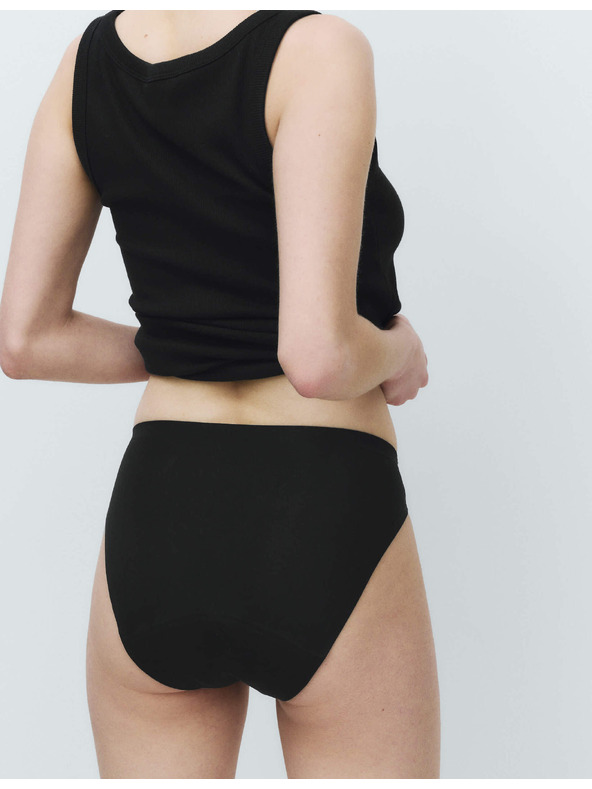 Marks & Spencer Set 3 kom bikini menstrualnih gaća bez vidljive rube Marks & Spencer crna