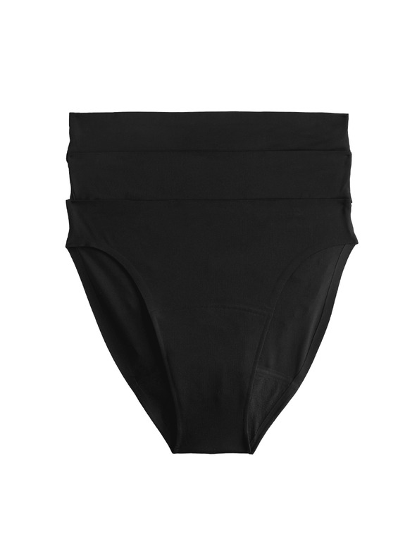 Marks & Spencer Set 3 kom bikini menstrualnih gaća bez vidljive rube Marks & Spencer crna