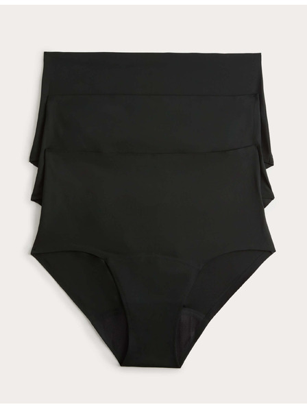 Marks & Spencer Visoko apsorpcijske menstrualne gaće u pas bez vidljive rube, 3 kom Marks & Spencer crna