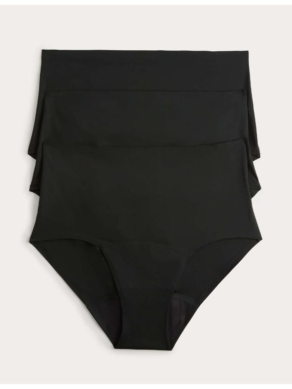 Marks & Spencer Visoko apsorpcijske menstrualne gaće u pas bez vidljive rube, 3 kom Marks & Spencer crna