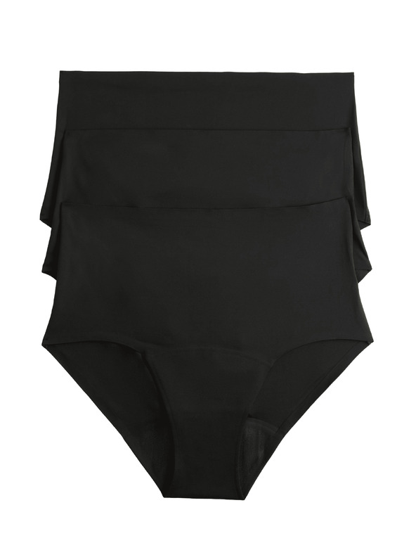 Marks & Spencer Visoko apsorpcijske menstrualne gaće u pas bez vidljive rube, 3 kom Marks & Spencer crna