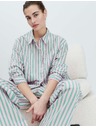 Marks & Spencer Prugasta pidžama košulja od čistog pamuka Marks & Spencer ružičasta