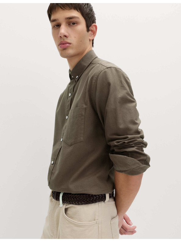 Marks & Spencer Ultimate Marks & Spencer Pure Cotton Oxford košulja zelena