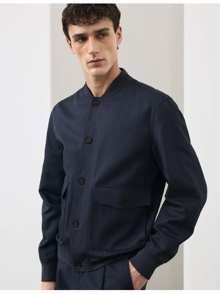 Marks & Spencer Bomber od mješavine pamuka Marks & Spencer plava