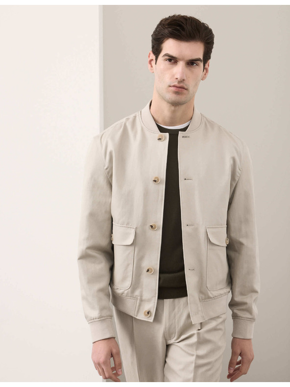 Marks & Spencer Bomber od pamučne smjese Marks & Spencer bež