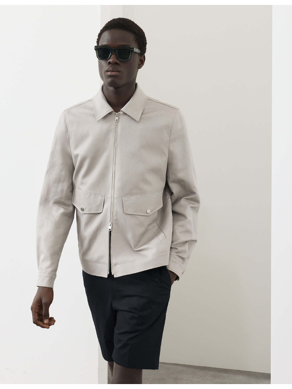 Marks & Spencer Harrington jakna, visok udio pamuka Marks & Spencer siva