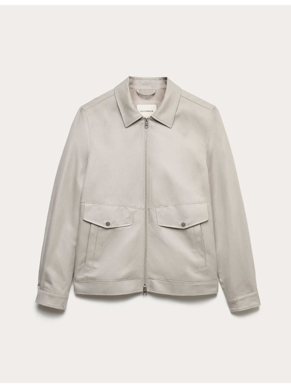 Marks & Spencer Harrington jakna, visok udio pamuka Marks & Spencer siva