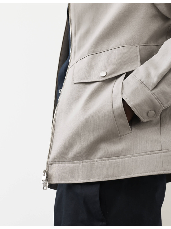 Marks & Spencer Harrington jakna, visok udio pamuka Marks & Spencer siva
