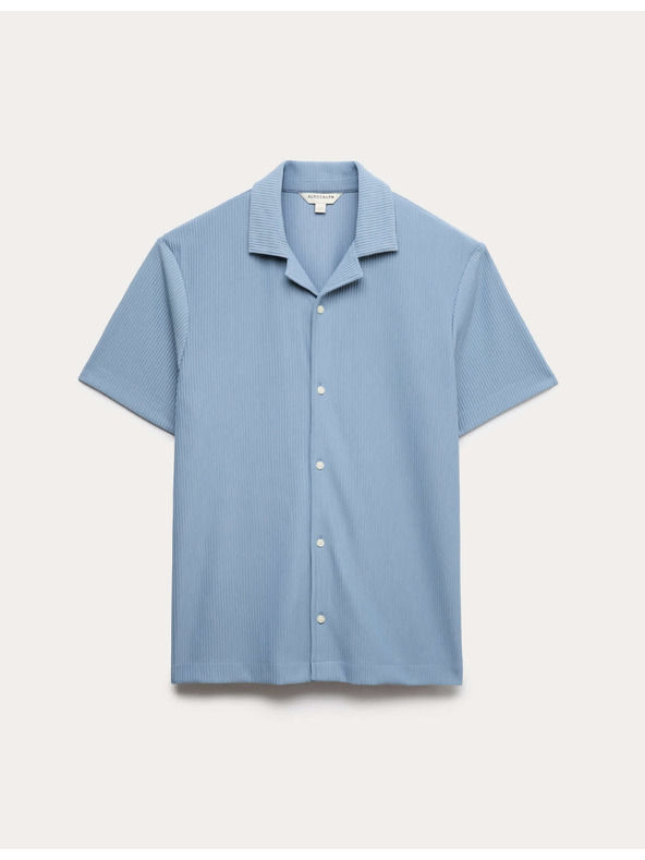 Marks & Spencer Strukturirana košulja s kratkim rukavima, standardni kroj Marks & Spencer plava