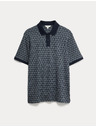 Marks & Spencer Polo s geometrijskim printom, od 100% pamuka Marks & Spencer mornarsko plava