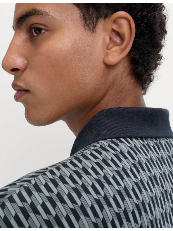 Marks & Spencer Polo s geometrijskim printom, od 100% pamuka Marks & Spencer mornarsko plava